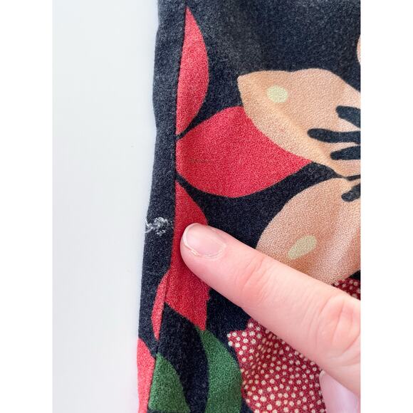 Black Farm Rio Calla Flared Floral Print Pants Size XS FLAWED - Picture 4 of 11